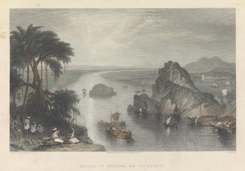 Edward Goodall Scene at Colgong on the Ganges