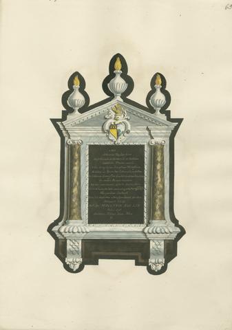 Daniel Lysons Memorial to John Taylor from Chiswick Church