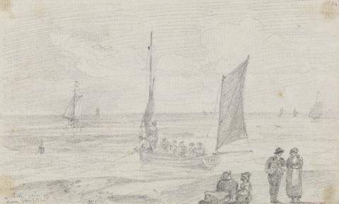 Capt. Thomas Hastings A Party Going Off near Brighton Beach, 18 September 1815