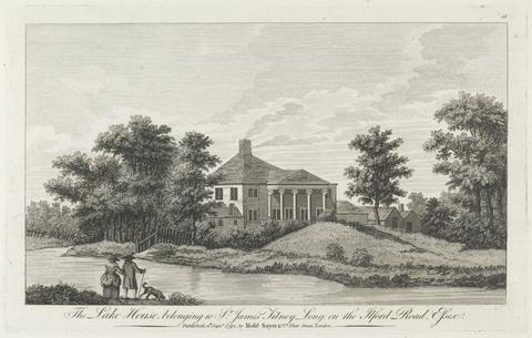 unknown artist The Lake House belonging to Sir James Tilney Long on the Ilford Road, Essex, Outer Suburb - East
