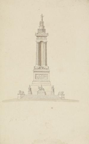 Charles Heathcote Tatham Design for a Naval Monument: Elevation
