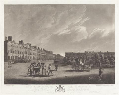 Robert Pollard View of Grosvenor Square