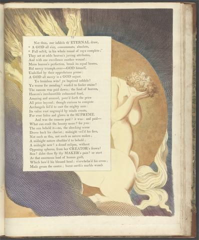 William Blake Young's Night Thoughts, Page 75, "The Sun beheld it -- No, the shocking Scene"