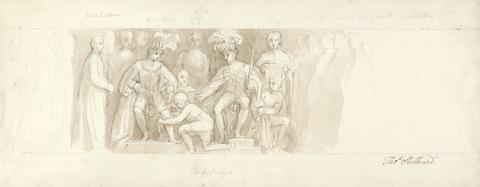 Thomas Stothard Design for the Grand Staircase, Buckingham Palace, The First Subject