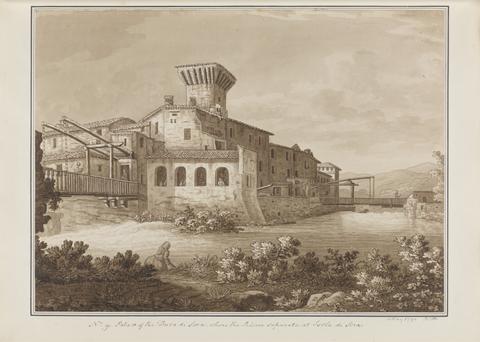 Sir Richard Colt Hoare Palace of the Duca di Sora Where the Rivers Separate, at Isola di Sora