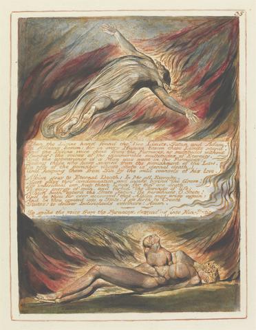 William Blake Jerusalem, Plate 35, "Then the Divine hand...."