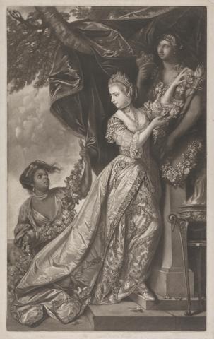 Edward Fisher Lady Elizabeth Keppel and a Servant
