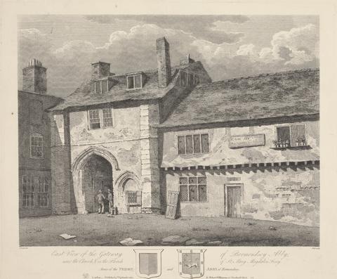 unknown artist East View of the Gateway of Bermondsey Abby