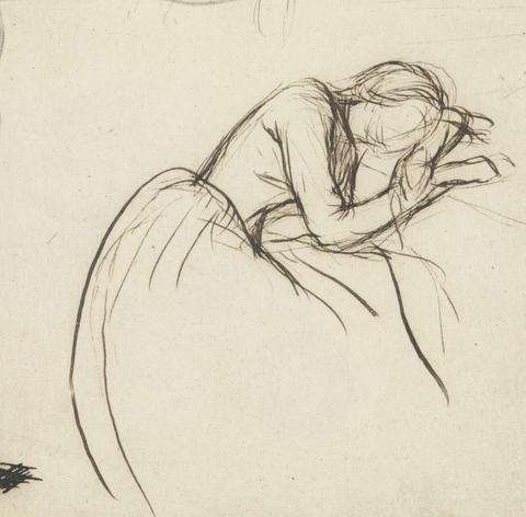 Sir John Everett Millais A Woman Bowed in Grief