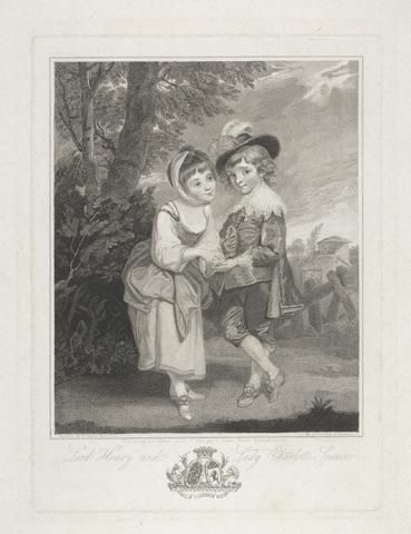 John Jones Lord Henry and Lady Charlotte Spencer as 'The Young Fortune Tellers'