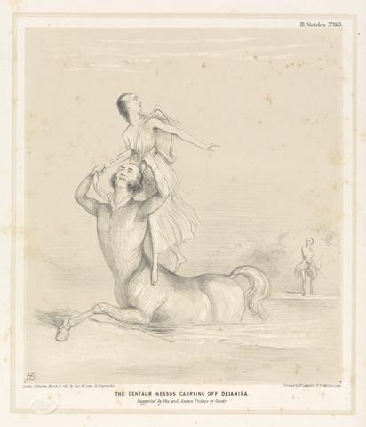 John Doyle ('H.B.') The Centaur Nessus Carrying off Deianira