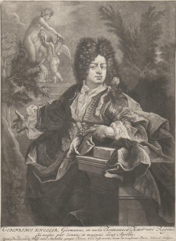 Pieter Schenck Portrait of G. Kneller