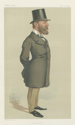 Carlo Pellegrini Vanity Fair: Military and Navy; 'An Admiral', Real Admiral Lord John Hay, October 23, 1875