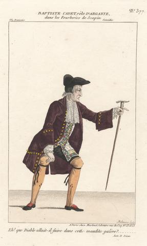 Pierre Maleuvre Baptiste Cadet, role D'Argante - "Les Fouberies de Scapin", Act II, Scene I