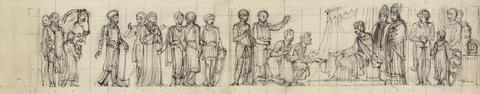 Robert Smirke Study of Knights, Paying Homage, to the King