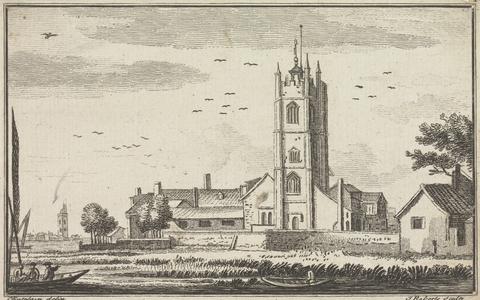 James Roberts the Elder South West View of Battersea Church