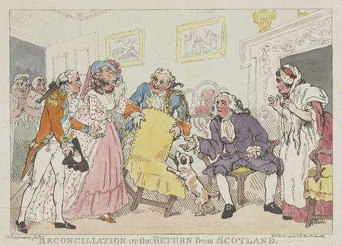 Thomas Rowlandson The Reconciliation, or the Return from Scotland