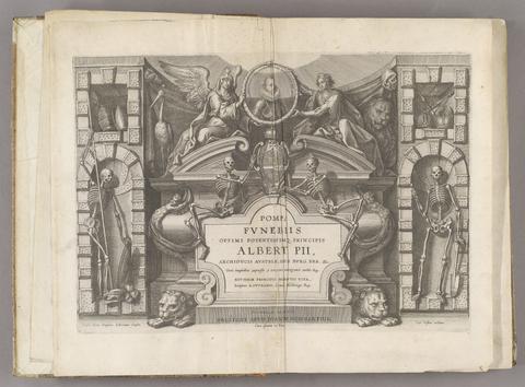 Francquart, Jacques, 1577-1651, ill. Pompa funebris optimi potentissimiq[ue] principis Alberti Pii, Archiducis Austriae, ducis Burg. Bra. &c. /