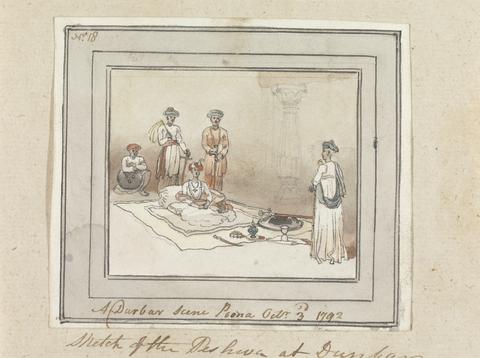Robert Mabon A Durbar Scene, Poona, October 3, 1792