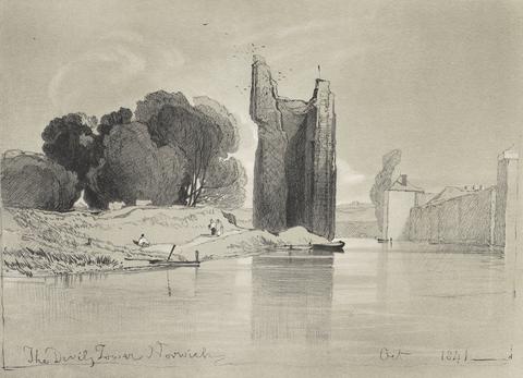 Miles Edmund Cotman The Devil's Tower, Norwich Oct. 1841