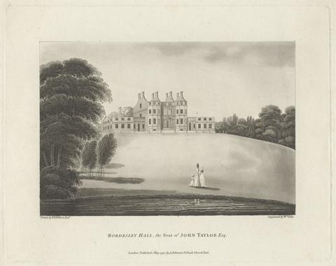 William Ellis Bordesley Hall, the Seat of John Taylor, Esq.