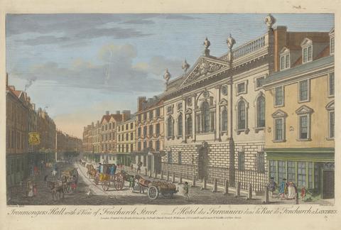 Thomas Bowles III Ironmonger's Hall with a View of Fenchurch Street