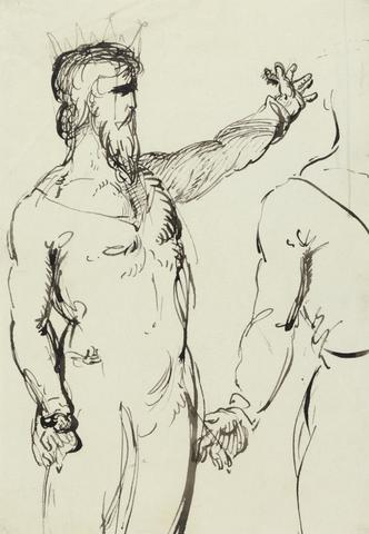 Benjamin Robert Haydon Study of a Man with Outstreched Arm