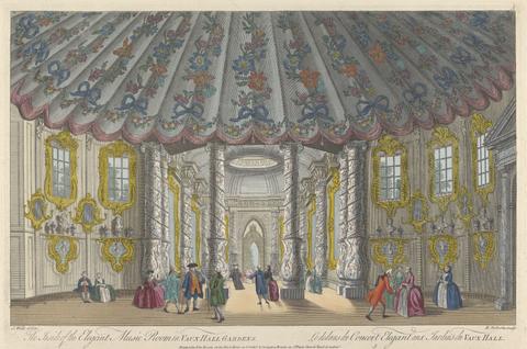 Henry Roberts The Inside of the Elegant Music Room in Vauxhall Gardens