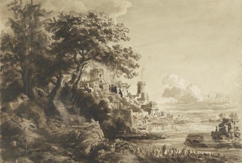 Cornelius Varley Landscape with Castle