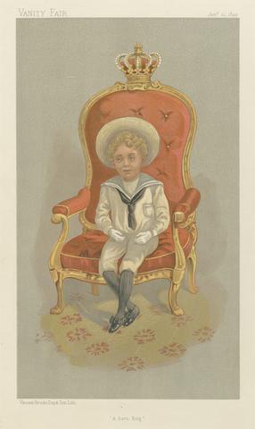 unknown artist Vanity Fair: Royalty; 'A Born King', Alfonso VIII, King of Spain, January 21, 1893
