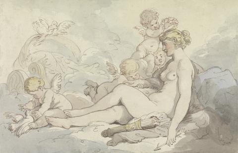 Thomas Rowlandson Venus Crowned by Cupid