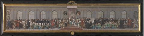 Antonio Verrio James II Receiving the Mathematical Scholars of Christ's Hospital
