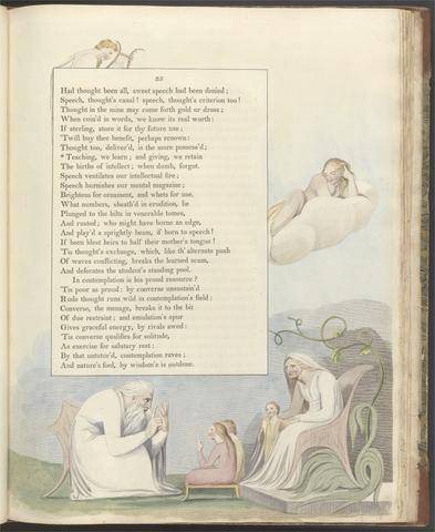 William Blake Young's Night Thoughts, Page 35, "Teaching, we learn; and giving, we retain"