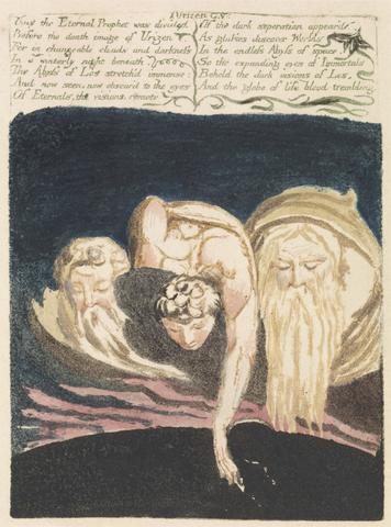 William Blake The First Book of Urizen, Plate 13, "Thus the Eternal Prophet was divided . . . " (Bentley 15)