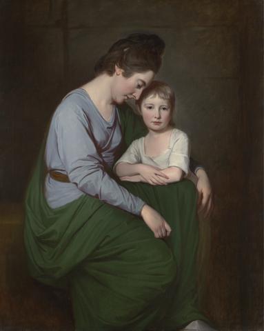 George Romney Anne Wilson and Her Daughter, Sybill