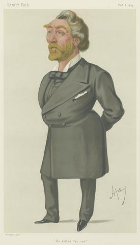 Carlo Pellegrini Politicians - Vanity Fair. 'He Killed the cat'. Mr. Arthur John Otway. 8 February 1879