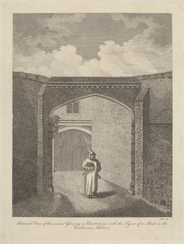 unknown artist Internal View of the Ancient Gateway in Charterhouse