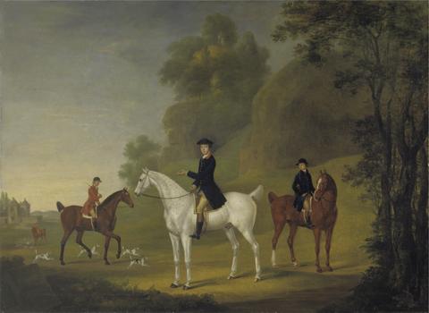 Thomas Stringer Lord Bulkeley and his Harriers, his Huntsman John Wells and Whipper-In R. Jennings