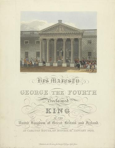 Robert Havell H. M. George IV Proclaimed King at Carlton House
