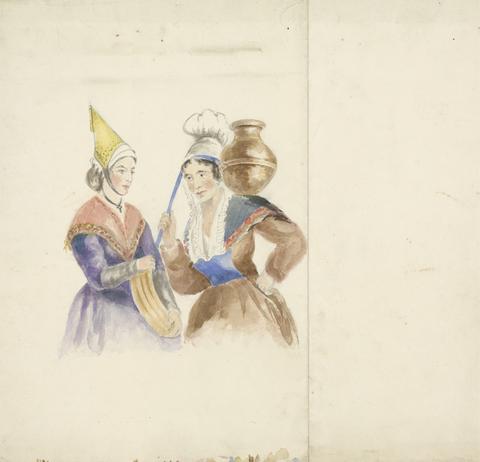Isaac Weld Two Women in Colorful Costume