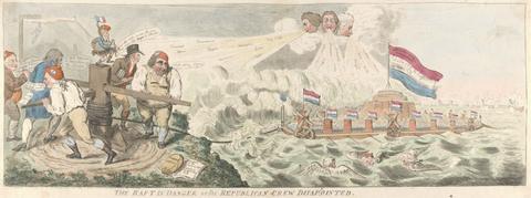 Isaac Cruikshank The Raft in Danger of the Republican disappoointed