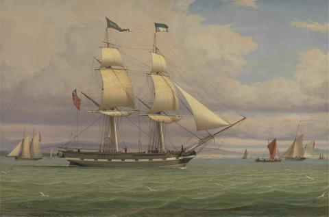 William Clark The English Brig 'Norval' before the Wind