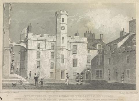 John J. Hinchliff The Interior Quadrangle of the Castle, Edinburgh; page 102 (Volume One)