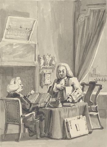 John Thomas Smith Hogarth Solicits His Patron Bishop Hoadley to Look Over His MS. 'Analysis of Beauty'