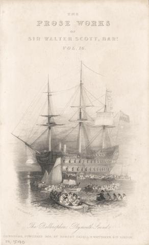 Edward Goodall HMS Bellerophon, Plymouth Sound