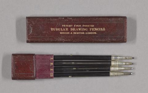 Winsor & Newton.  Ever pointed tubular drawing pencils.