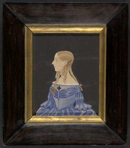 unknown artist Portrait of a Girl in a Blue Dress