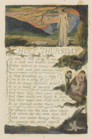 William Blake Songs of Innocence and of Experience, Plate 38, "Holy Thursday" (Bentley 33)