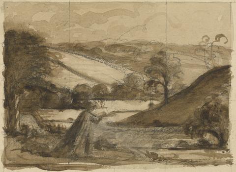Sir Walter Thomas Monnington Landscape with Shepherd