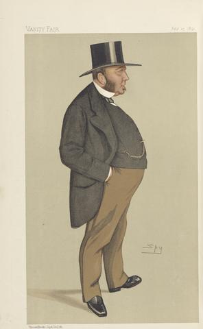 Leslie Matthew 'Spy' Ward Vanity Fair - Bankers and Financiers. Mr. Michael Biddulf. 25 July 1891